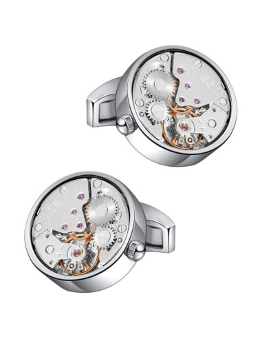 Gemelos de Reloj Mr.Van Plata Vintage Steampunk