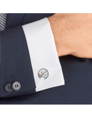 Gemelos de Reloj Mr.Van Plata Vintage Steampunk