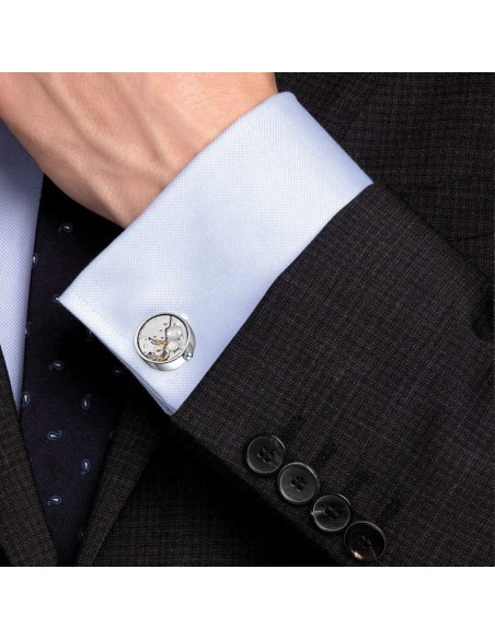 Gemelos de Reloj Mr.Van Plata Vintage Steampunk Gemelos de Reloj Mr.Van Plata Vintage Steampunk