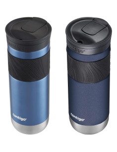 Taza de Viaje Contigo SnapSeal 591 ml Acero Inoxidable Azul 2
