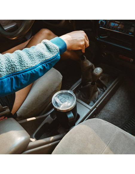 Taza Aislada YETI 739 ml con Asa y Tapa Verde Mar