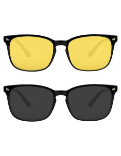 Gafas de Conducción Nocturna Yogo Vision - 2 Pares Antirreflejo