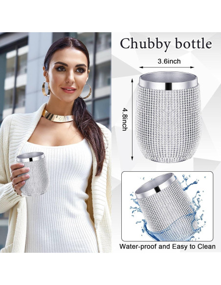 Juego de 3 Copas de Agua Brillante Rtteri Aisladas