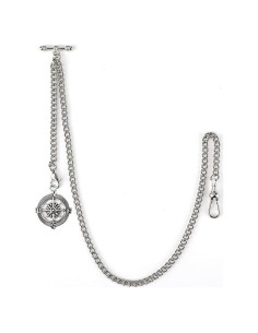 Reloj de bolsillo SIBOSUN con cadena Albert T-Bar 37 cm