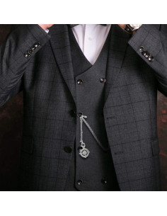 Reloj de bolsillo SIBOSUN con cadena Albert T-Bar 37 cm 2