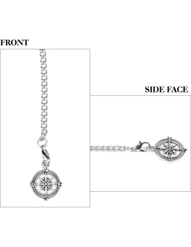 Reloj de bolsillo SIBOSUN con cadena Albert T-Bar 37 cm