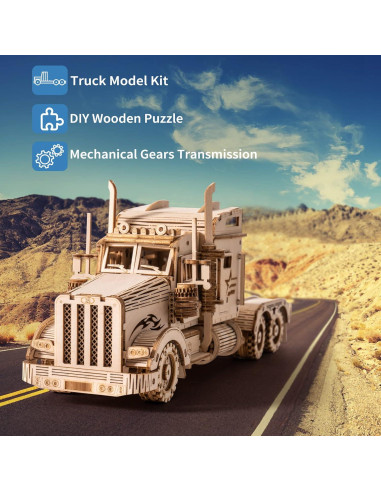 Kit de Rompecabezas 3D Rowood Camión Pesado 286 Piezas
