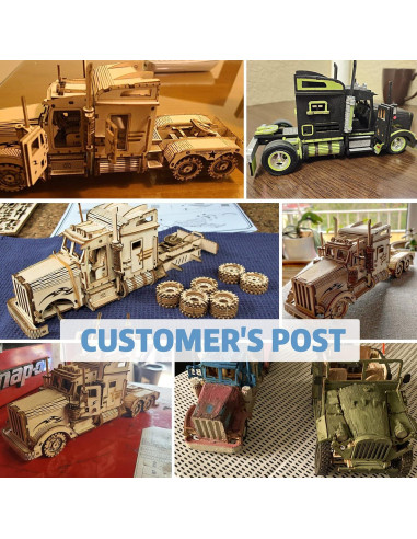 Kit de Rompecabezas 3D Rowood Camión Pesado 286 Piezas