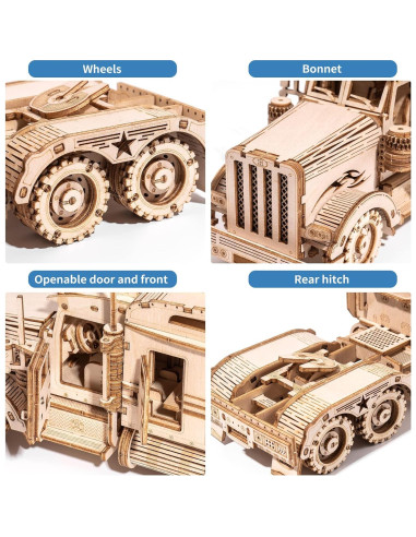 Kit de Rompecabezas 3D Rowood Camión Pesado 286 Piezas