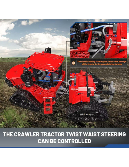 Mould King 18020 Tractor Crawler RC 1698 Piezas