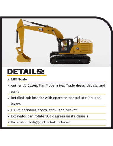 Excavadora Hidráulica Caterpillar 330 Diecast Masters 1:50