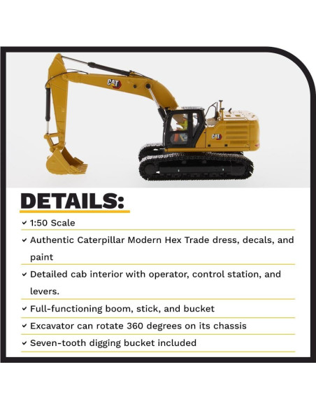 Excavadora Hidráulica Caterpillar 330 Diecast Masters 1:50