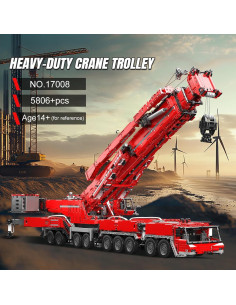 Grúa Móvil Mould King WX17008 8506 Piezas Control Remoto 2