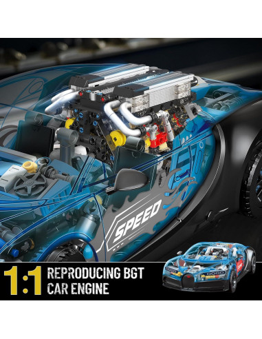 Mould King Motor V8 W16 952 Piezas Juguete STEM