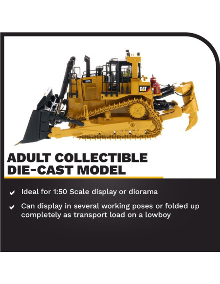 Tractor de Oruga Caterpillar D10T2 Diecast 1:50 Detalles Tractor de Oruga Caterpillar D10T2 Diecast 1:50 Detalles