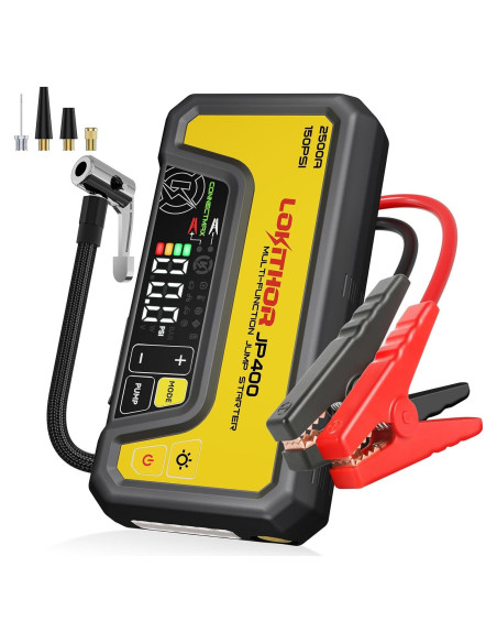 Arrancador de Salto LOKITHOR JP400 con Compresor 2500A