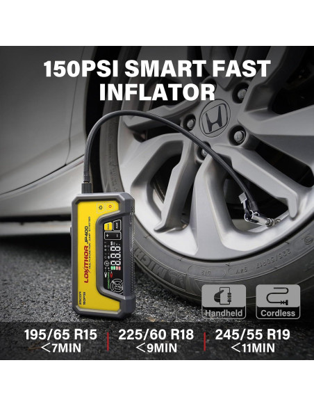 Arrancador de Salto LOKITHOR JP400 con Compresor 2500A