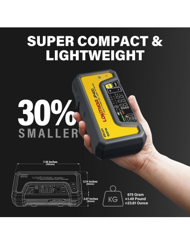 Arrancador de Salto LOKITHOR JP400 con Compresor 2500A