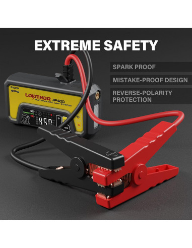 Arrancador de Salto LOKITHOR JP400 con Compresor 2500A