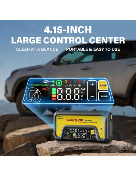 Arrancador de Salto LOKITHOR JP400 con Compresor 2500A