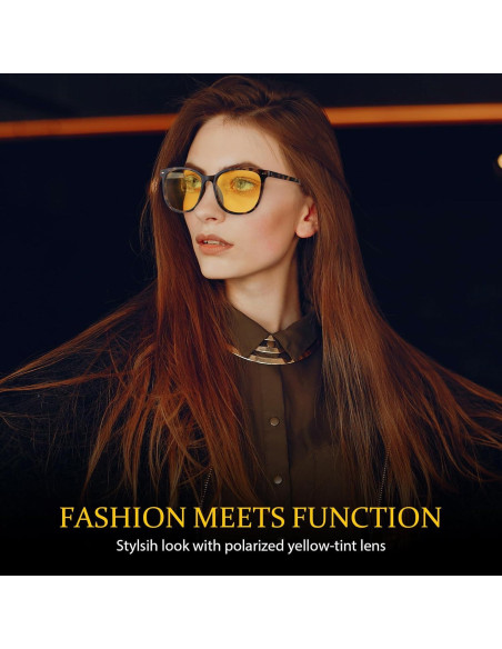 Gafas de Visión Nocturna FIMILU 2 Pack Polarizadas Amarillas