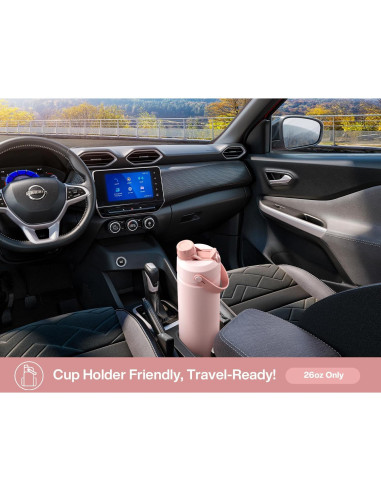 Botella de Agua 26 oz POWCAN Acero Inoxidable 2-en-1