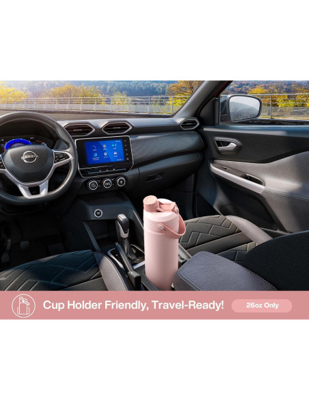 Botella de Agua 26 oz POWCAN Acero Inoxidable 2-en-1