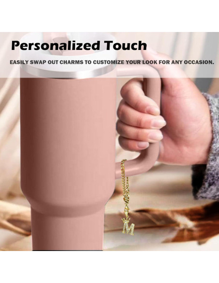 Encanto de Taza Letra Y LUHOHI para Tazas Stanley 40 Oz