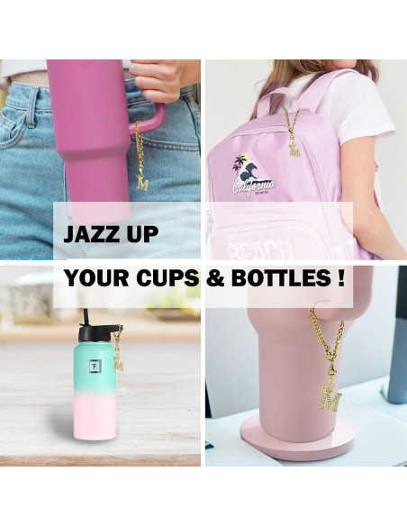 Encanto de Taza Letra Y LUHOHI para Tazas Stanley 40 Oz