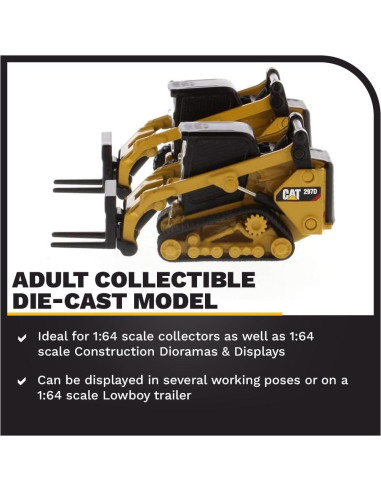 Cargadora Caterpillar 272D2 y 297D2 1:64 Diecast Masters
