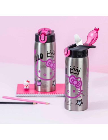 Botella de Agua Zak Designs Hello Kitty 570 ml Acero Inoxidable