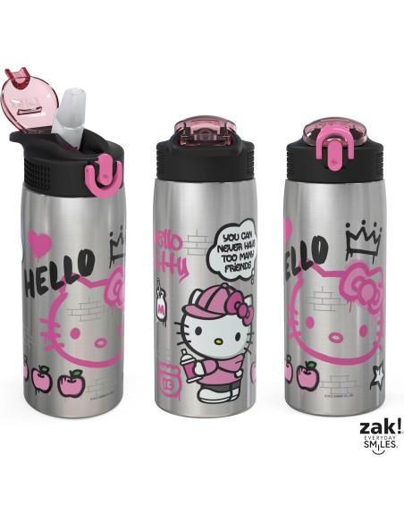 Botella de Agua Zak Designs Hello Kitty 570 ml Acero Inoxidable
