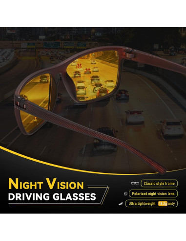 Gafas de Seguridad RMMEEY Amarillas Polarizadas UV