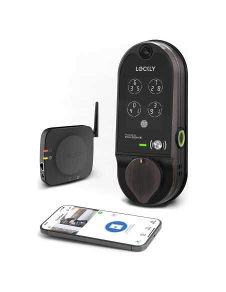 Cerradura Inteligente Lockly Vision con Timbre HD - Bronce