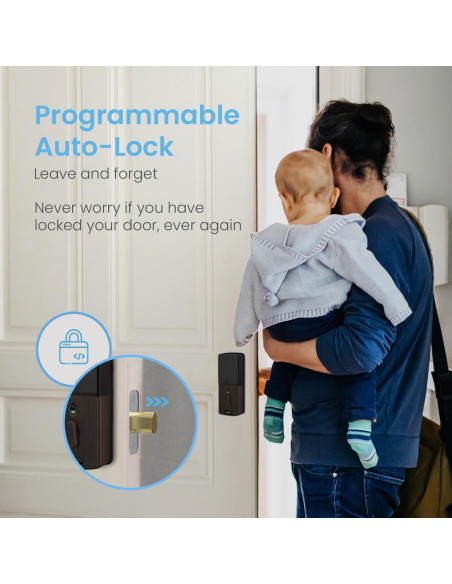 Cerradura Inteligente Lockly Vision con Timbre HD - Bronce