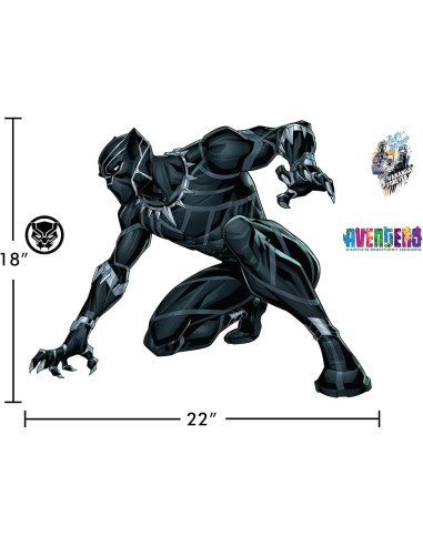 Calcomanía de Pared Pantera Negra Wall Palz 55x45 cm