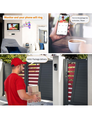 Intercomunicador de Video WiFi AMOCAM 7" HD con Grabación