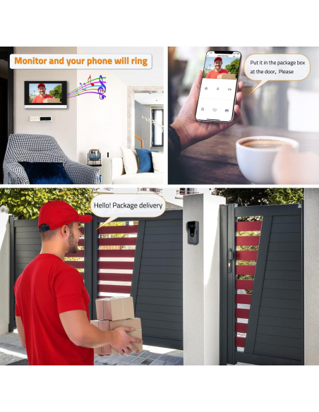 Intercomunicador de Video WiFi AMOCAM 7" HD con Grabación