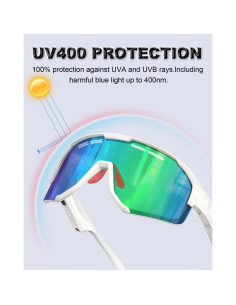 Gafas de Sol Inteligentes S5 Bluetooth UV400 Verde 2