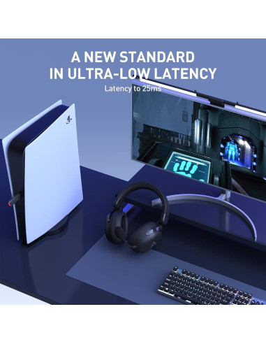 Auriculares Gaming Inalámbricos PRISMXR Vega Q1 85h Batería