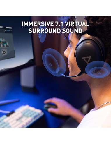 Auriculares Gaming Inalámbricos PRISMXR Vega Q1 85h Batería