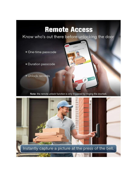 Cerradura Inteligente Blusafe Contour V 2nd Negra Biométrica