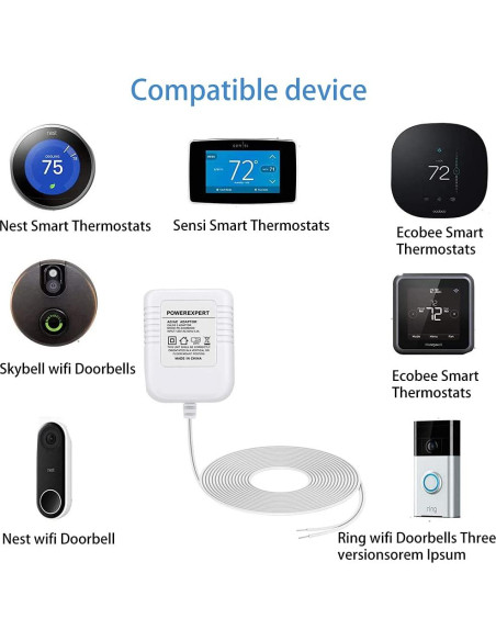 Adaptador Transformador 24V LIANSUM para Timbres y Termostatos