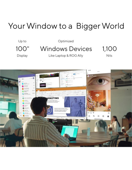 Gafas AR Inteligentes ASUS AirVision M1 - Pantalla 100" 1100 nits