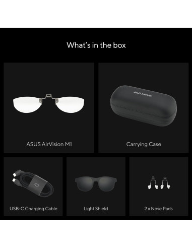 Gafas AR Inteligentes ASUS AirVision M1 - Pantalla 100" 1100 nits