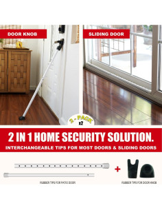 Barra de Seguridad 2 en 1 SECURITYMAN para Puerta Corredera 2