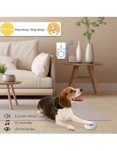 Timbre Inalámbrico para Perros 1 Plus One, 1000 pies 2