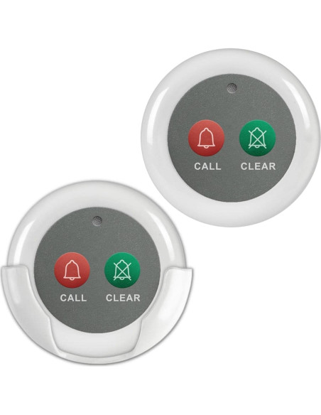 Botones de Llamada Inalámbricos SYNLETT 2 PCS Blanco