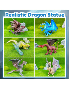 Set de 6 Figuras de Dragón EOIVSH 12.7 cm para Niños 2
