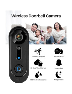 Videoportero Inalámbrico SonoxJunan J4 2K con 64GB 2